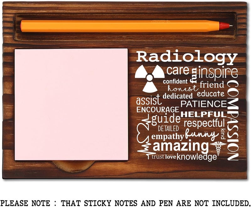 TRCENDE Appreciation Gift for Radiology Tech Men Women, Thank You Radiology Tech Gift, Birthday Christmas Retirement Graduation Gifts for Radiology Tech, Retro Self-Stick Note Pad Holders XB471 - Image 2